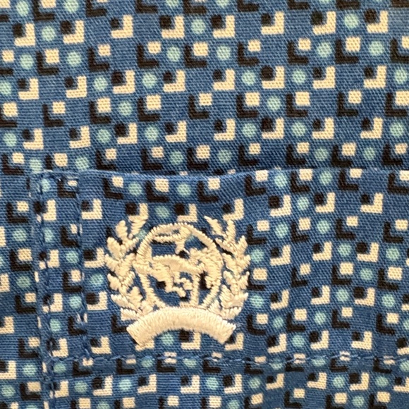 Cinch Blue Micro-Pattern Button-Down Shirt - Picture 3 of 9